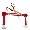 Grand Opening Kit-36" Ceremonial Scissors, Ribbon, Bows, Stanchions